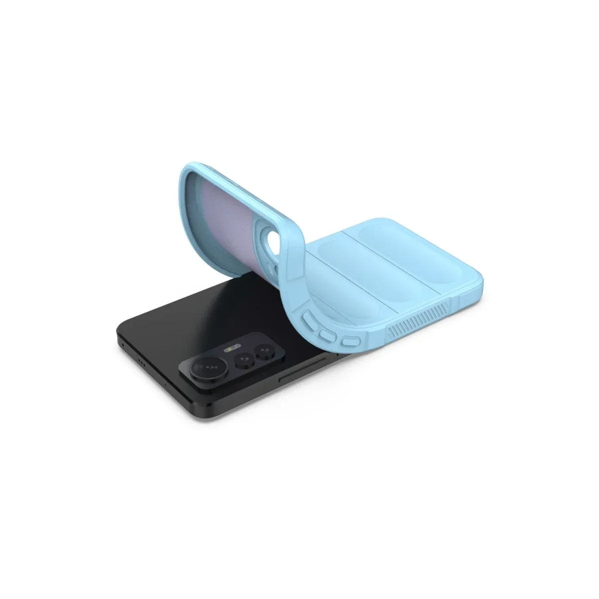 Xiaomi Mi 12 Lite Kılıf Optimum Silikon - Sky Blue görsel 4