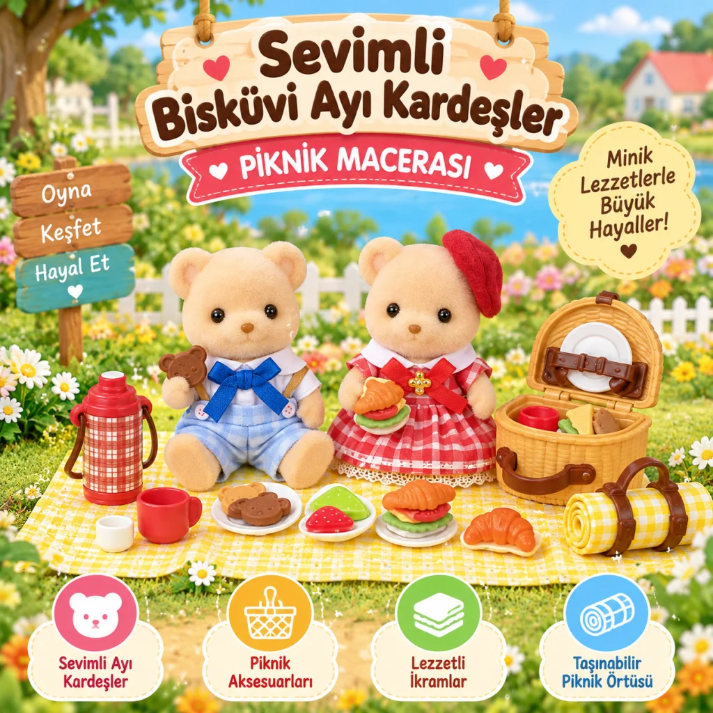 Families Bisküvi Ayı Kardeşler Leziz Piknik Seti görsel 4