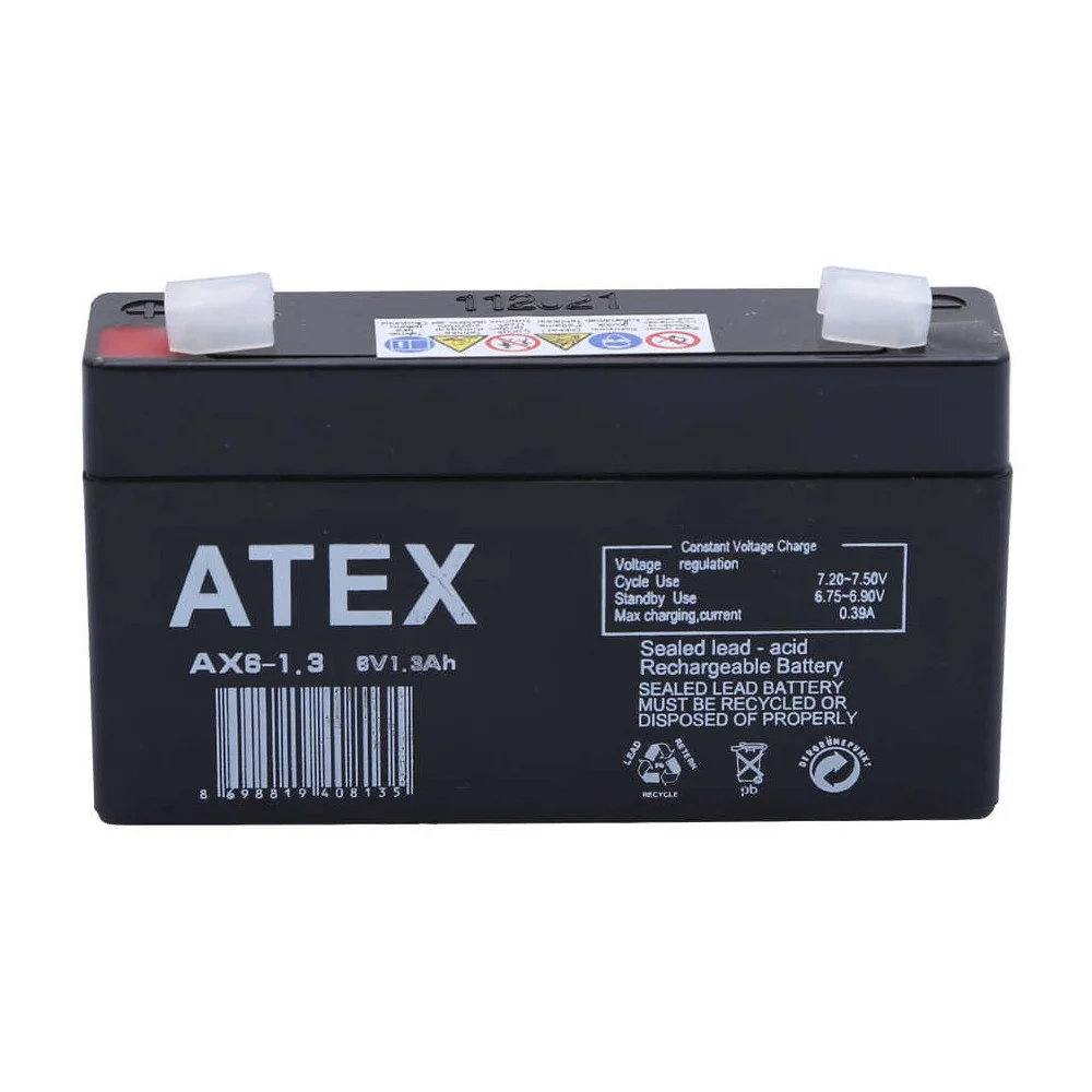 AX6-1.3 6V 1.3Ah Akü