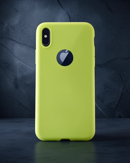 Apple İphone X Kılıf First Silikon - Parlak Sarı