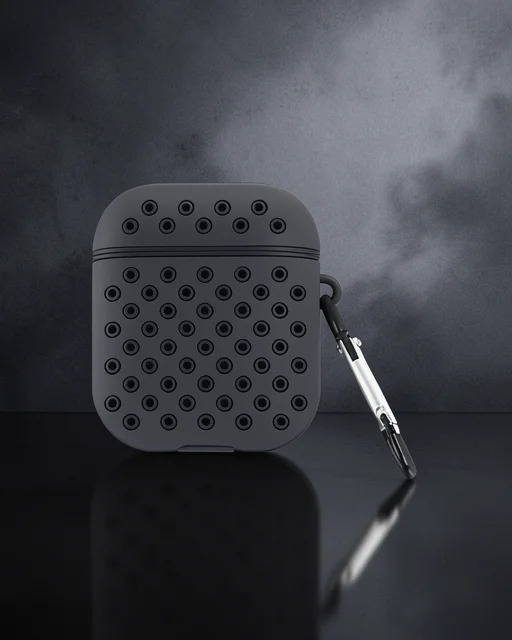 Apple Airpods 3 (3.nesil) Spor Delikli Kılıf - Siyah-siyah
