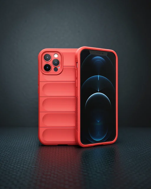 Apple İphone 12 Pro Kılıf Optimum Silikon - Kırmızı