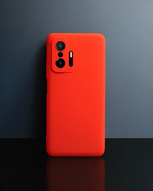Xiaomi Mi 11t Pro Kılıf Nano İçi Kadife Silikon - Kırmızı