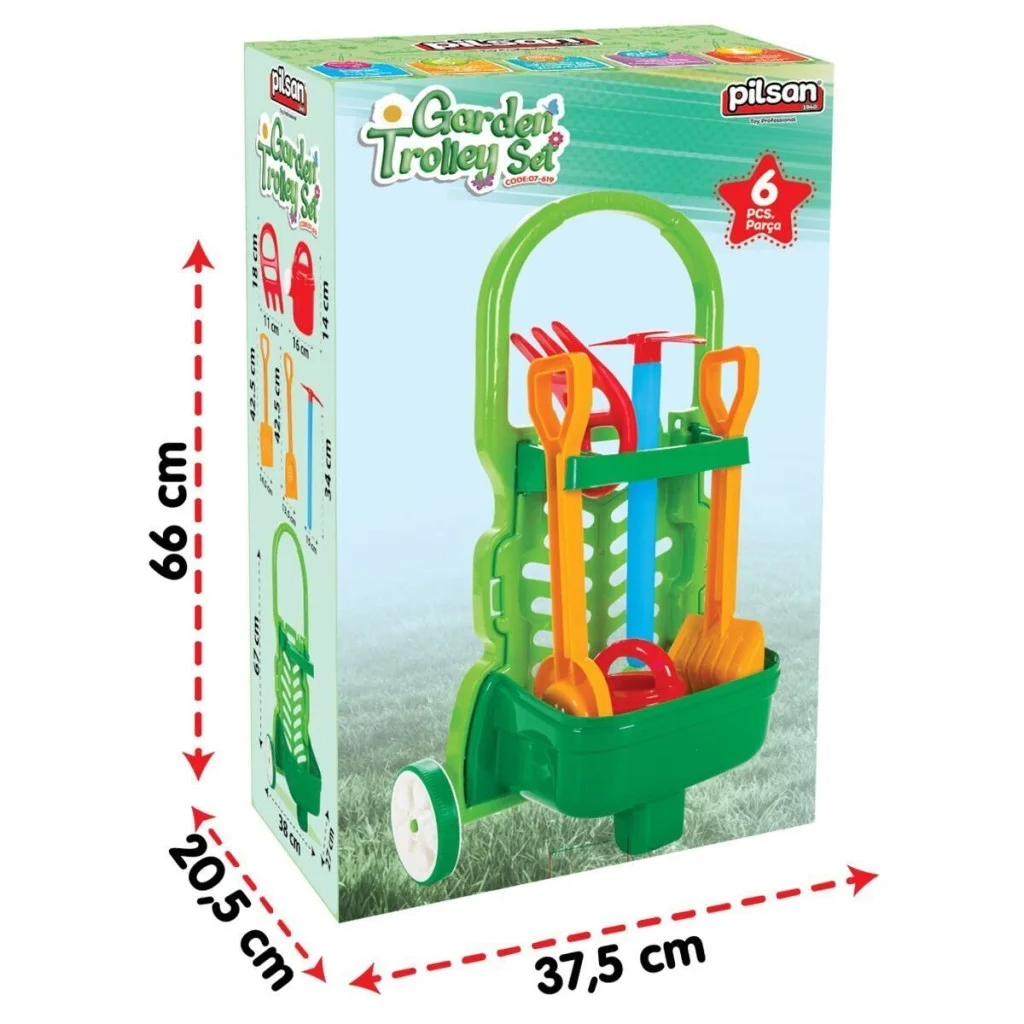 07 619 Arabalı Bahçe Seti görsel 4