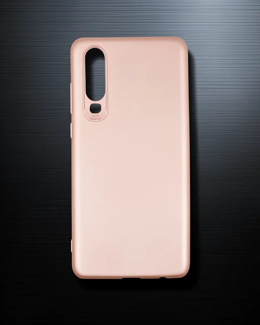 Huawei P30 Kılıf First Silikon - Rose Gold
