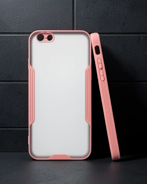 Apple İphone 6 Kılıf Platin Silikon - Pembe