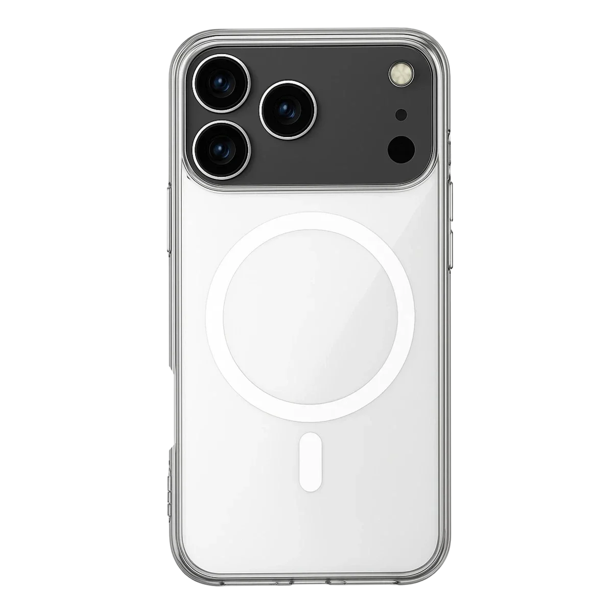 Apple iPhone 17 Pro Kılıf Magneticsafe Şeffaf Silikon - Şeffaf