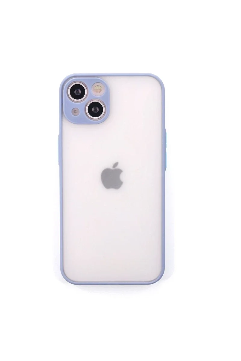 Apple iPhone 14 Kılıf Montreal Silikon Kapak - Gri