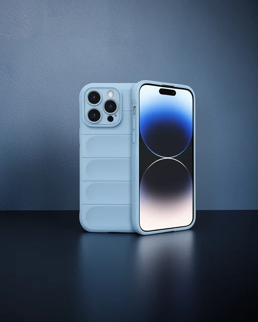 Apple İphone 15 Pro Max Kılıf Optimum Silikon - Sky Blue