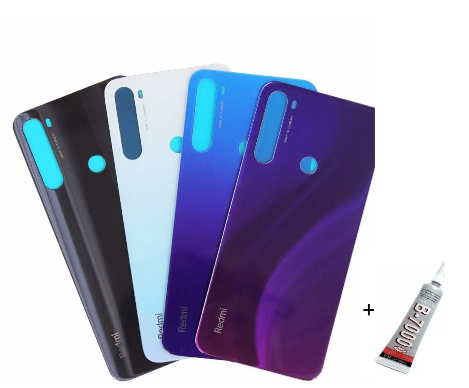 REDMİ NOTE 8 Uyumlu Arka Batarya Pil Kapağı MOR (B görsel 2