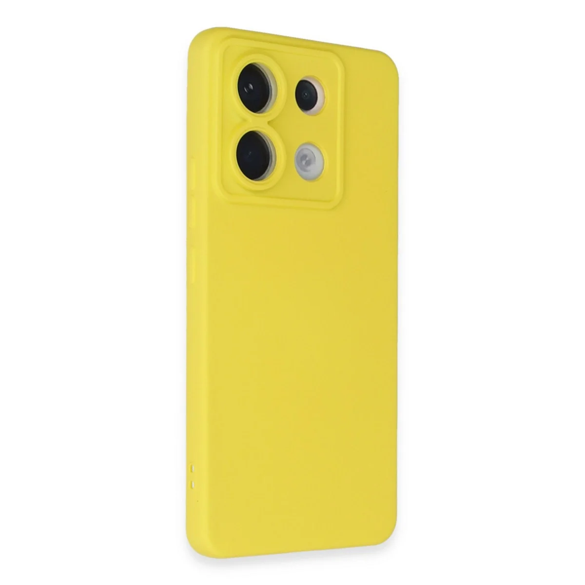 Xiaomi Redmi Note 13 Pro 5g Kılıf Nano İçi Kadife Silikon - Sarı görsel 2