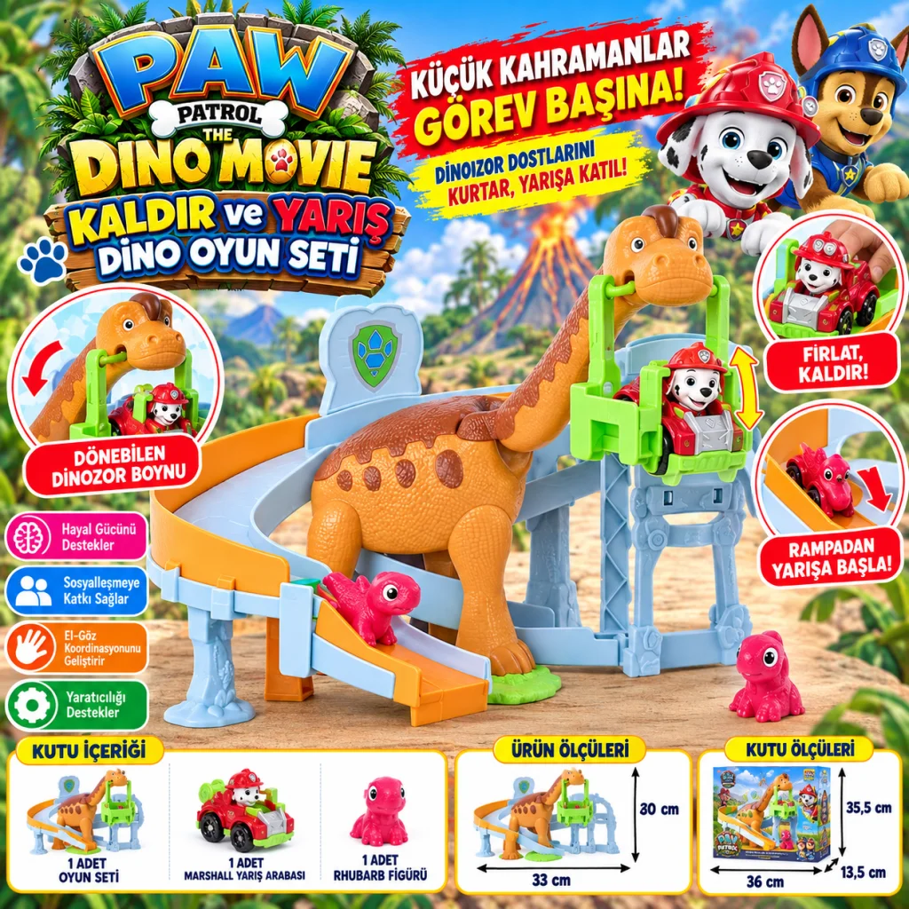The Dino Movie Kaldır ve Yarış Dino Oyun Seti