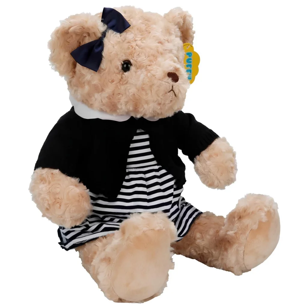 Kıyafetli Peluş Ayı Takım Elbiseli Ayı 37 cm görsel 2