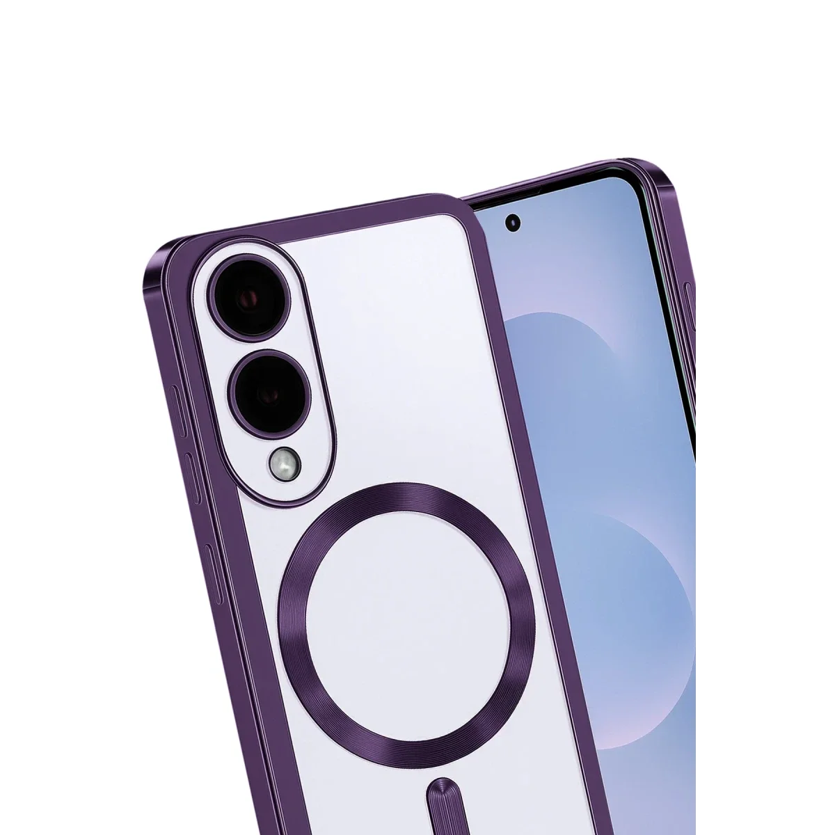 Samsung Galaxy S25 Edge Kross Magneticsafe Kapak - Mor görsel 3