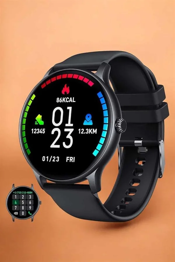 Akıllı Saat Sesli Görüşme Bluetooth Bağlantılı 3 Kordonlu Yeni Nesil görsel 5