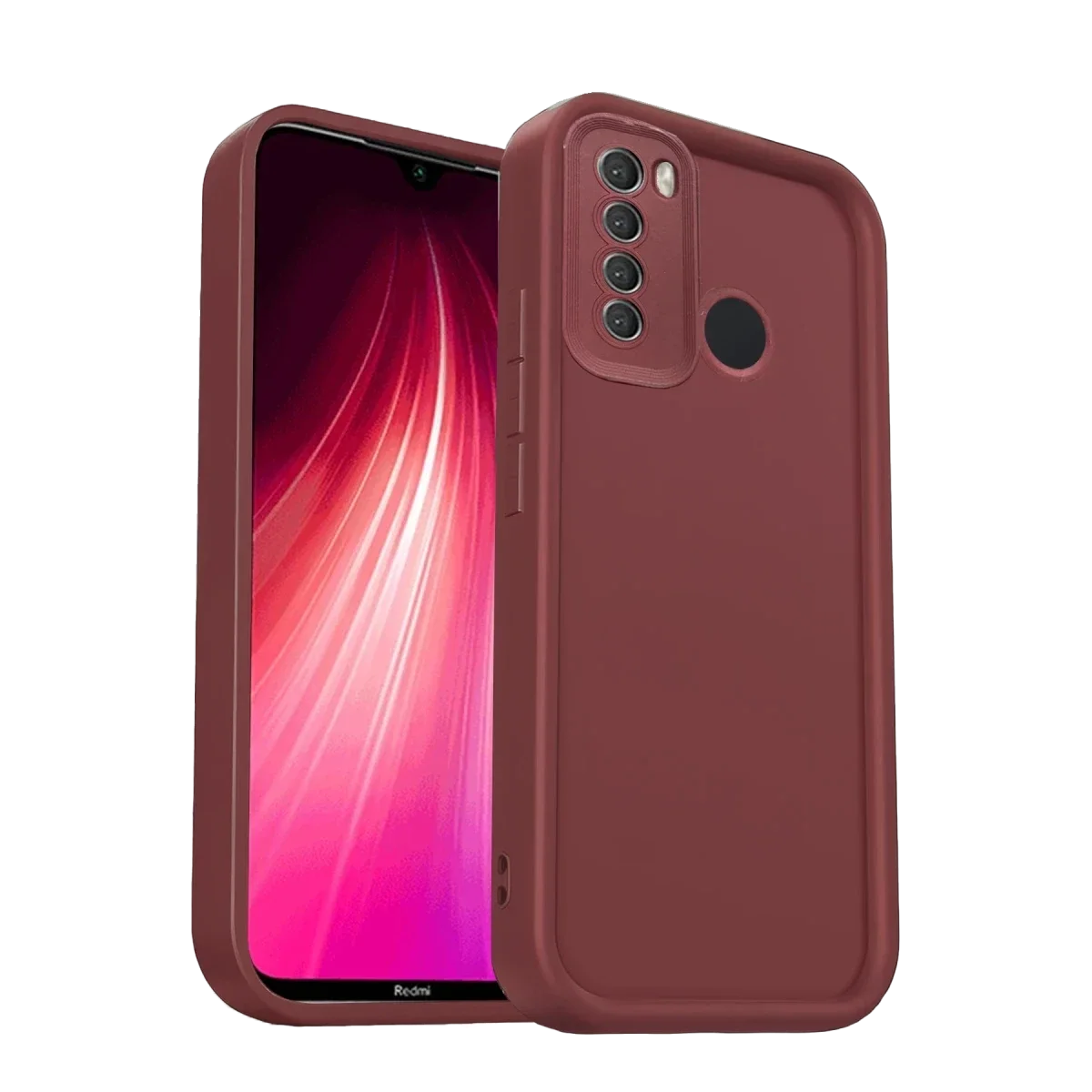 Xiao Red Note 8 Kılıf Viera Silikon - Bordo görsel 2