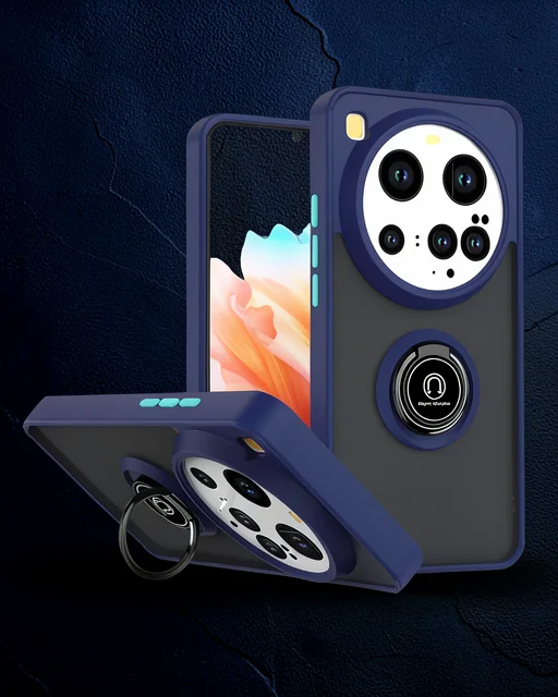 Xiaomi Mi 15 Ultra Kılıf Montreal Yüzüklü Silikon Kapak - Lacivert