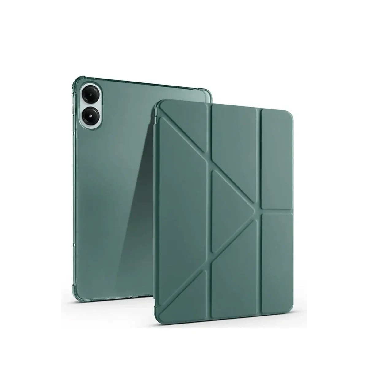 Xiaomi Redmi Pad SE 4G Kılıf Kalemlikli Mars Tablet Kılıfı - Koyu Yeşil
