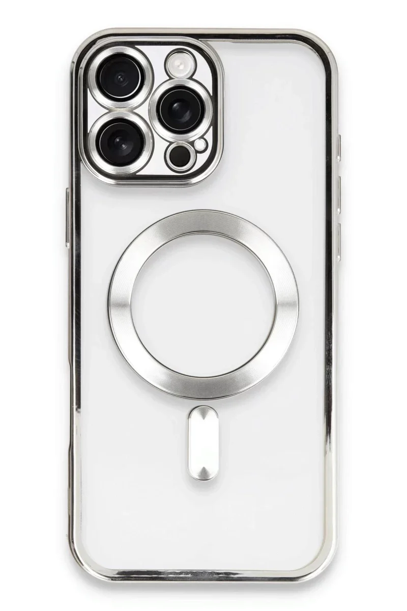 Apple iPhone 16 Pro Max Kılıf Kross Magneticsafe Kapak - Gümüş