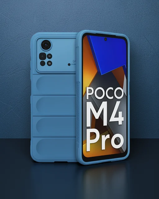 Xiaomi Poco M4 Pro 4g Kılıf Optimum Silikon - Sky Blue