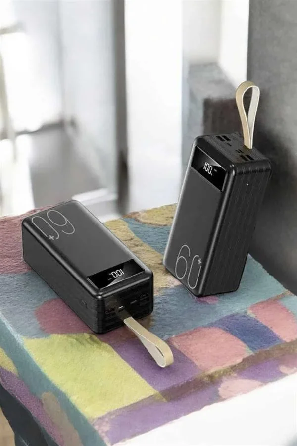 Powerbank 60.000 MAH 4 Portlu Uzun Şarj Süreli Dijital Göstergeli görsel 4
