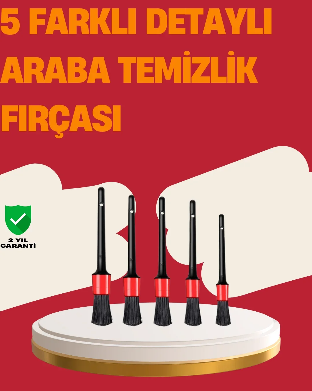 Araç İçi Detaylı Tezlik Seti-Araba Jant ve İç Yüzey Tezlik Fırçaları