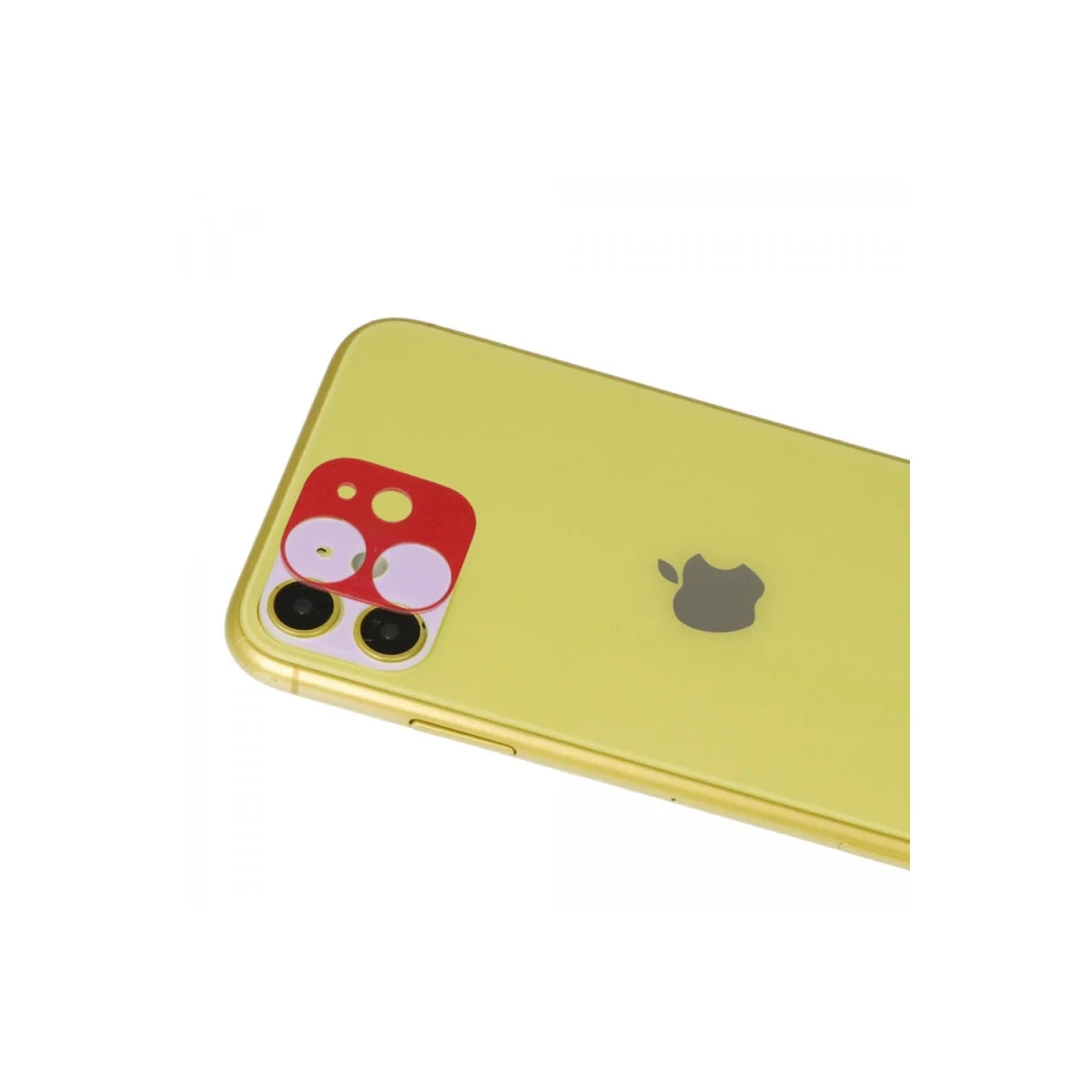Apple İphone 11 Rainbow Kamera Lens Koruma Cam - Kırmızı görsel 2