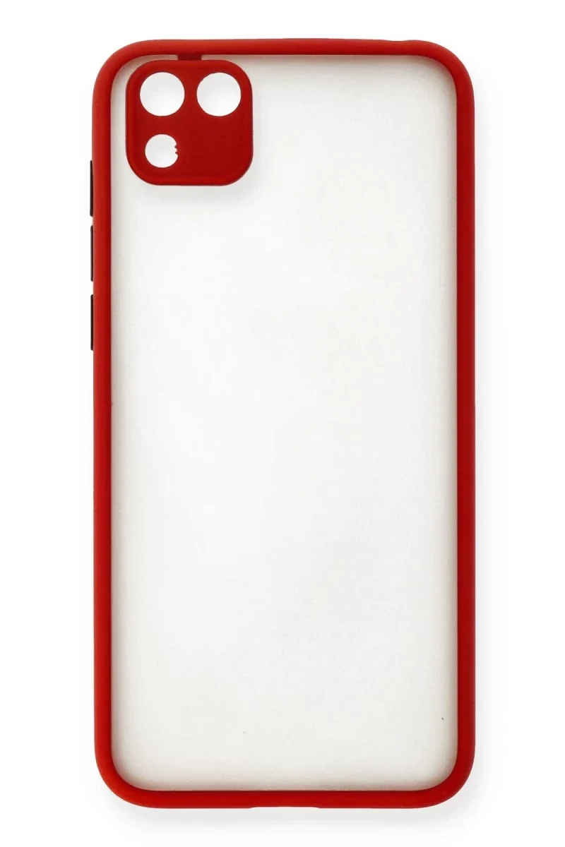 Huawei Y5P Kılıf Montreal Silikon Kapak - Kırmızı