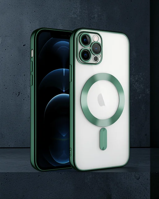 Apple İphone 14 Pro Max Kılıf Kross Magneticsafe Kapak - Koyu Yeşil