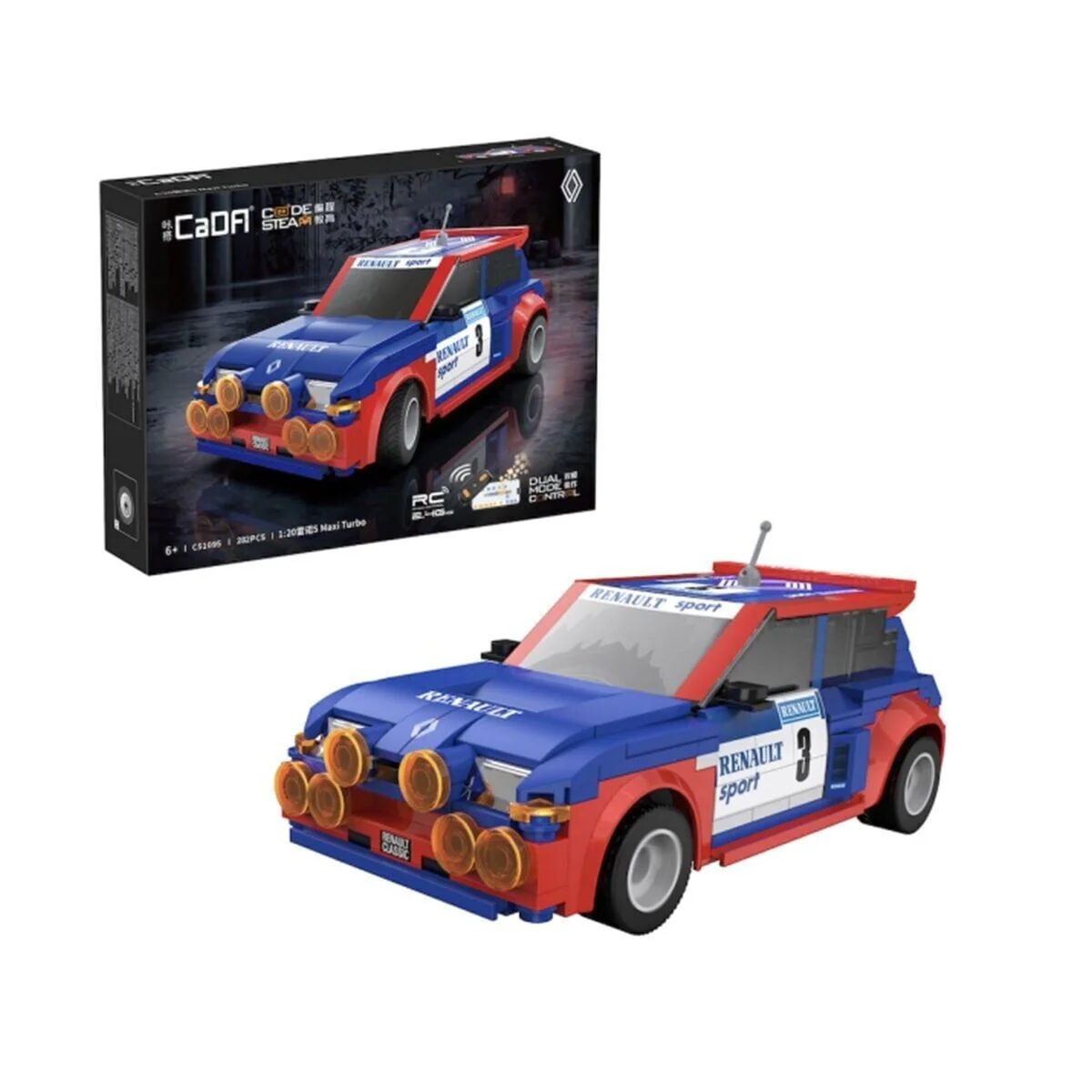 C51095W Cada Renault 5 Maxi Turbo 282 Parça Block Oyuncak