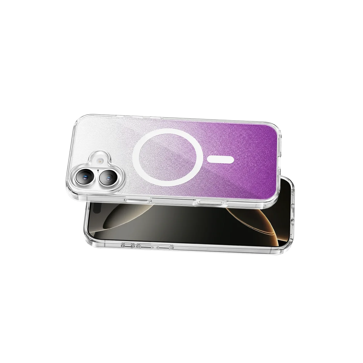 Onegif Apple iPhone 16 Sora Simli Magsafe Kapak - Mor görsel 3