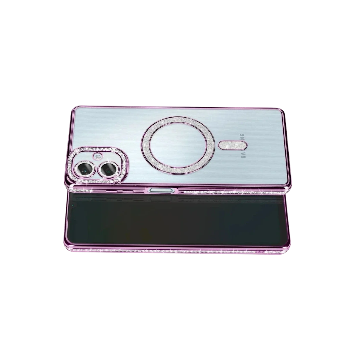 Samsung Galaxy A07 4G Joke Simli Magneticsafe Kılıf - Derin Mor görsel 3