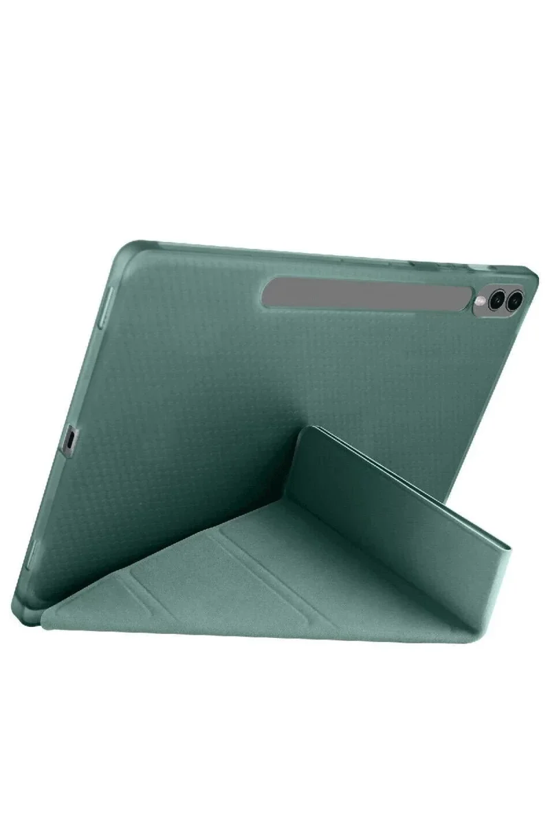 Samsung Galaxy X610 Tab S9 FE Plus 12.4 Kılıf Kalemlikli Mars Tablet Kılıfı - Koyu Yeşil görsel 2
