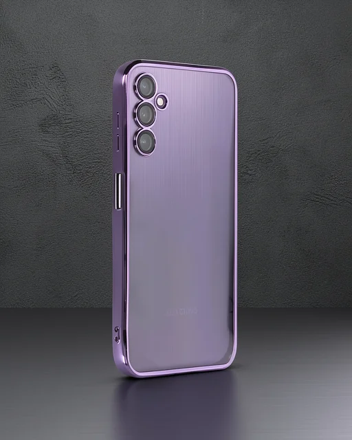 Samsung Galaxy A14 4g Kılıf Razer Lensli Silikon - Mor