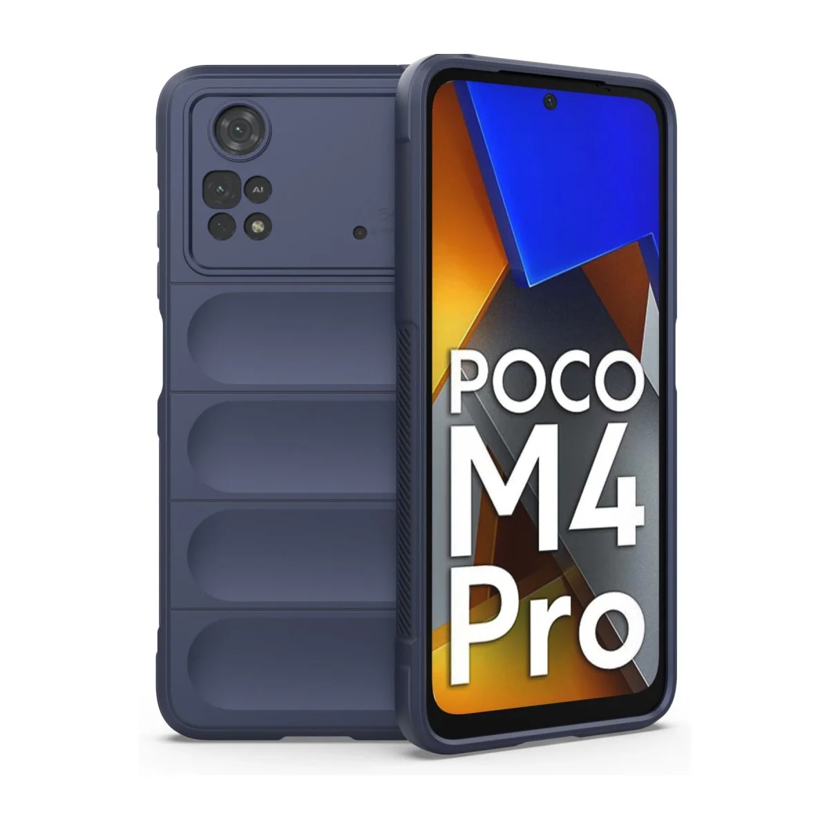 Xiao Poco M4 Pro 4g Kılıf Optimum Silikon - Lacivert
