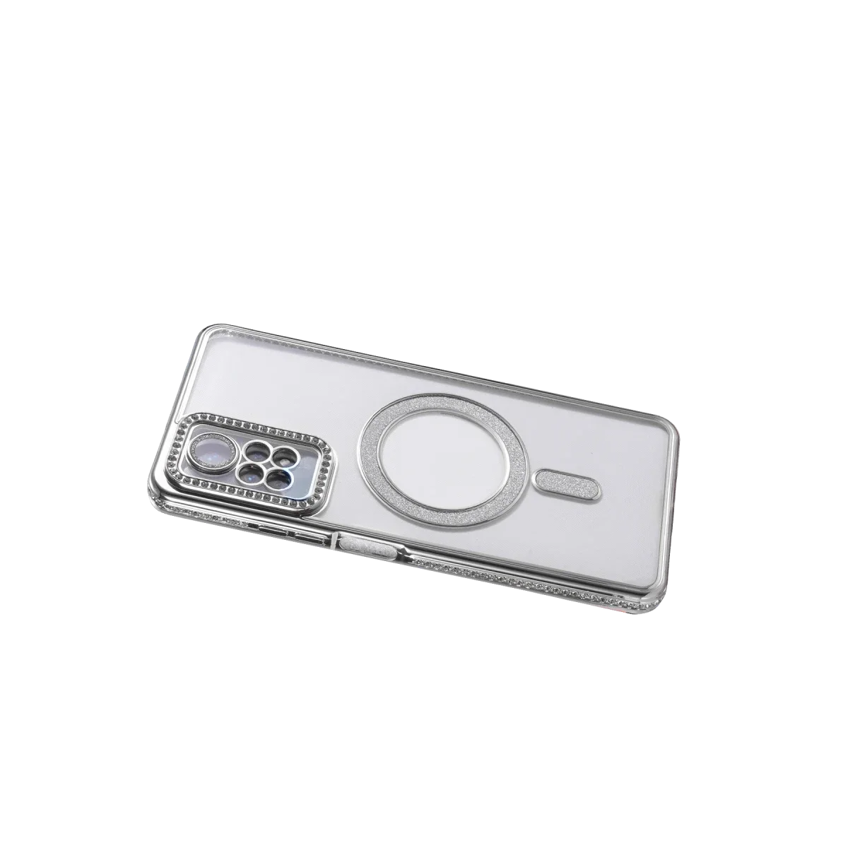 Xiaomi Redmi Note 12 Pro 4G Joke Simli Magneticsafe Kılıf - Gümüş görsel 4