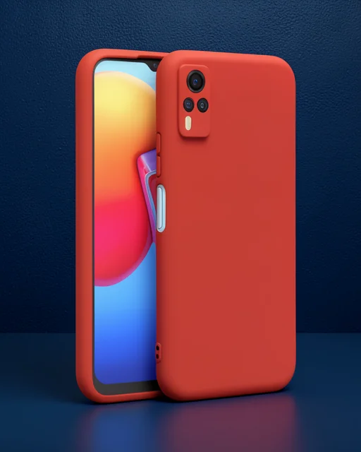 Vivo Y53s Kılıf Nano İçi Kadife Silikon - Kırmızı
