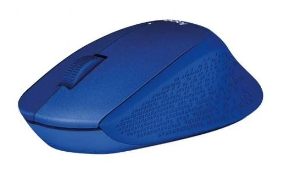M330 Sessız Kablosuz Usb Optik Mouse Mavi 910-004910 görsel 2