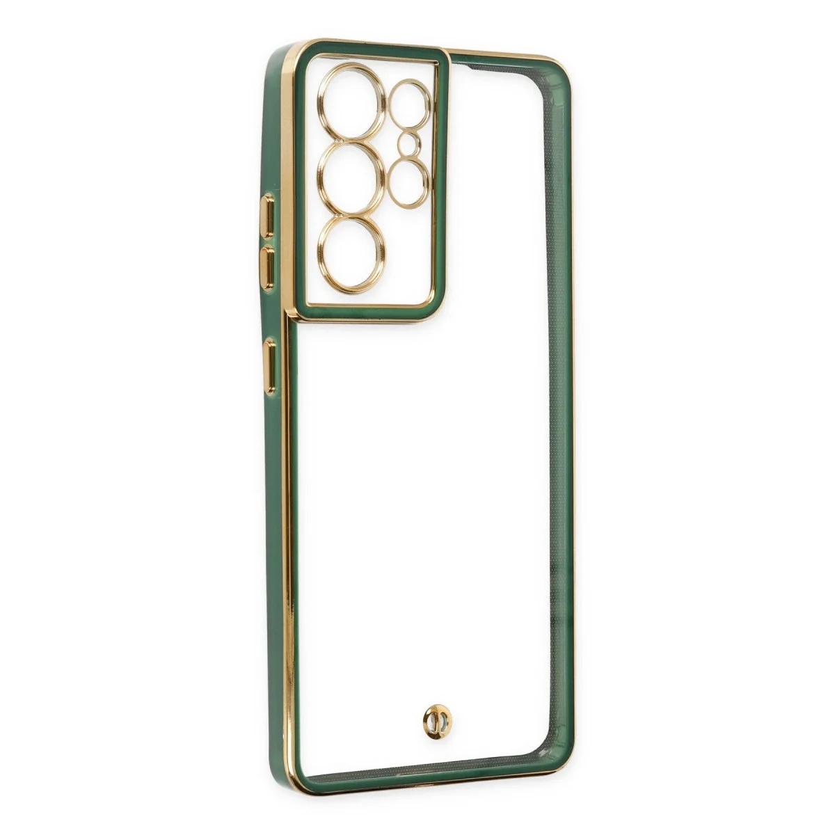 Samsung Galaxy S21 Ultra Kılıf Liva Lens Silikon - Yeşil görsel 4