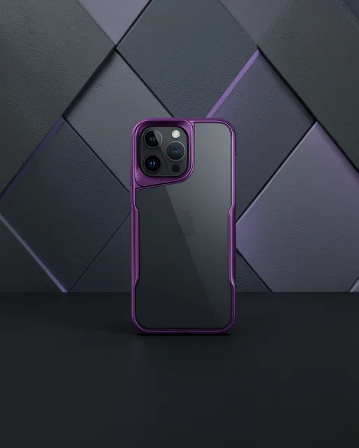 Apple İphone 16 Pro Max Kılıf Boyi Silikon Kapak - Derin Mor