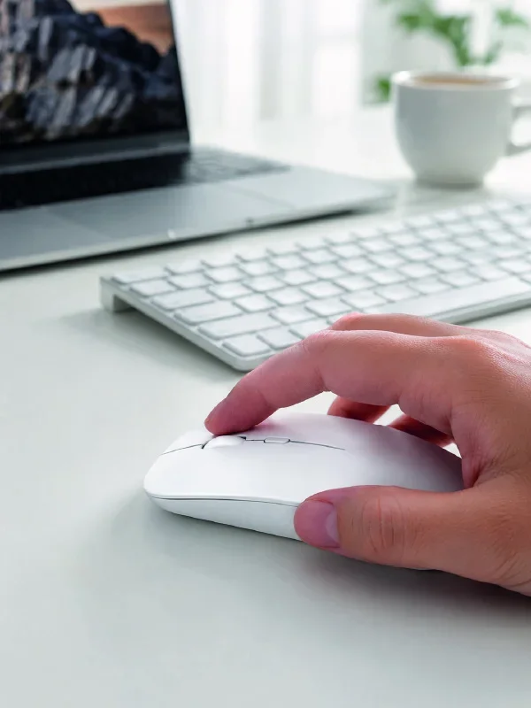 Kablosuz Bluetooth Oyuncu Mouse Sessiz Tıklama Ergonok Wireless Fare görsel 4