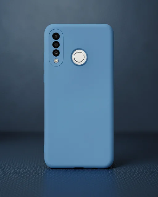 Huawei P30 Lite Kılıf Nano İçi Kadife Silikon - Mavi