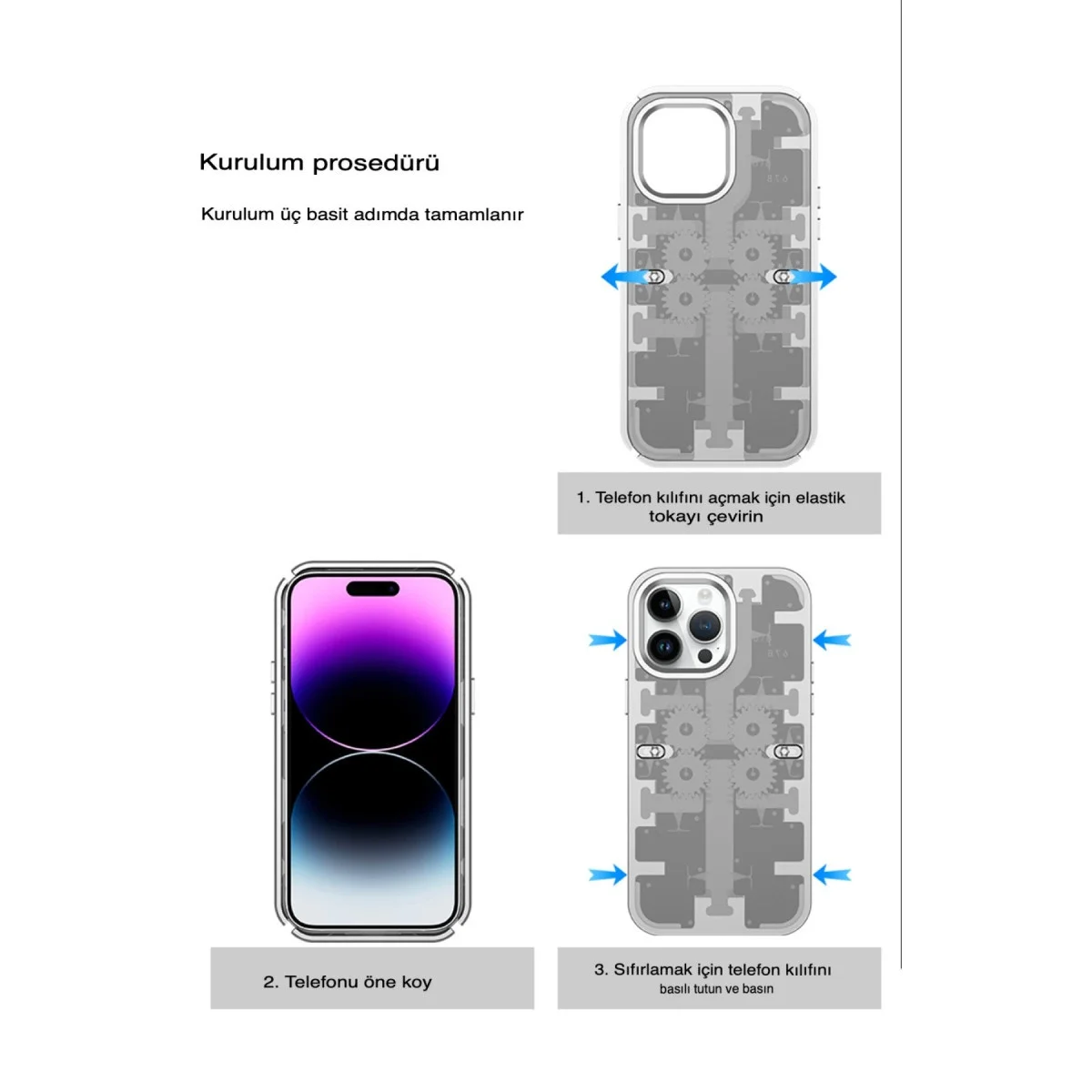 Apple İphone 13 Pro Kılıf Mekanik Bumper Kapak - Yeşil görsel 4