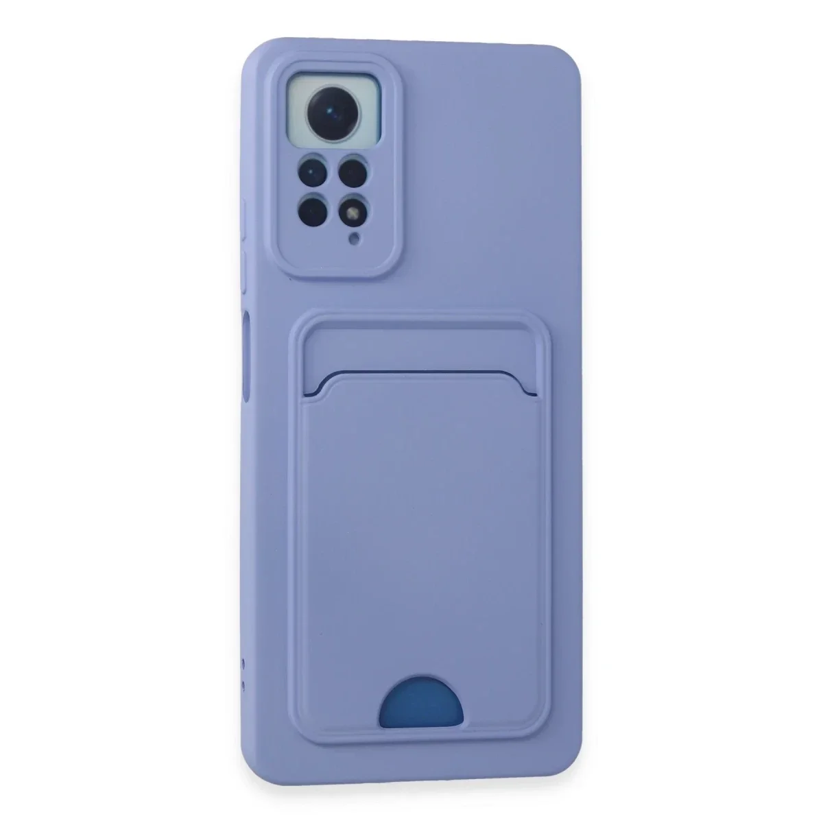 Xiaomi Redmi Note 12 Pro 4G Kılıf Kelvin Kartvizitli Silikon - Lila
