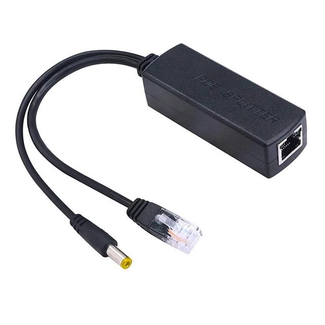 PD48V IP Kamera POE Kablosu Aktif Poe Enjektör Splitter görsel 5