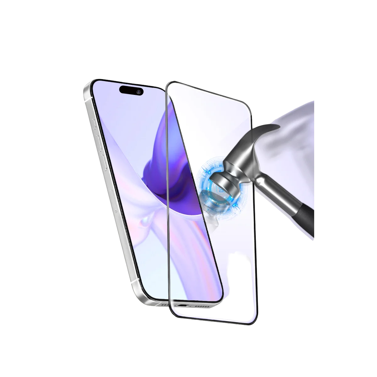 Apple iPhone 15 Pro Max Bilvis 5D Super Clear Diamond Cam Ekran Koruyucu görsel 5