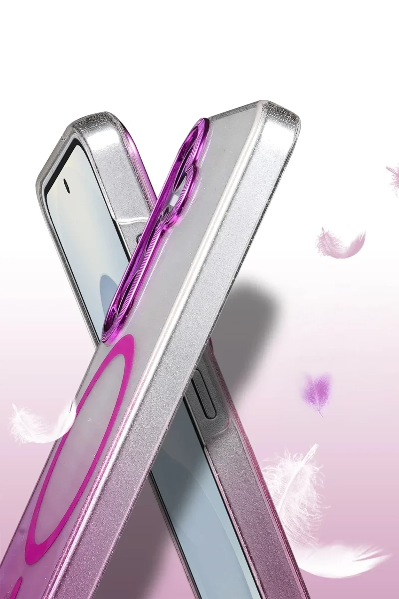 Samsung Galaxy S24 FE Glossy Magsafe Kapak - Mor görsel 3