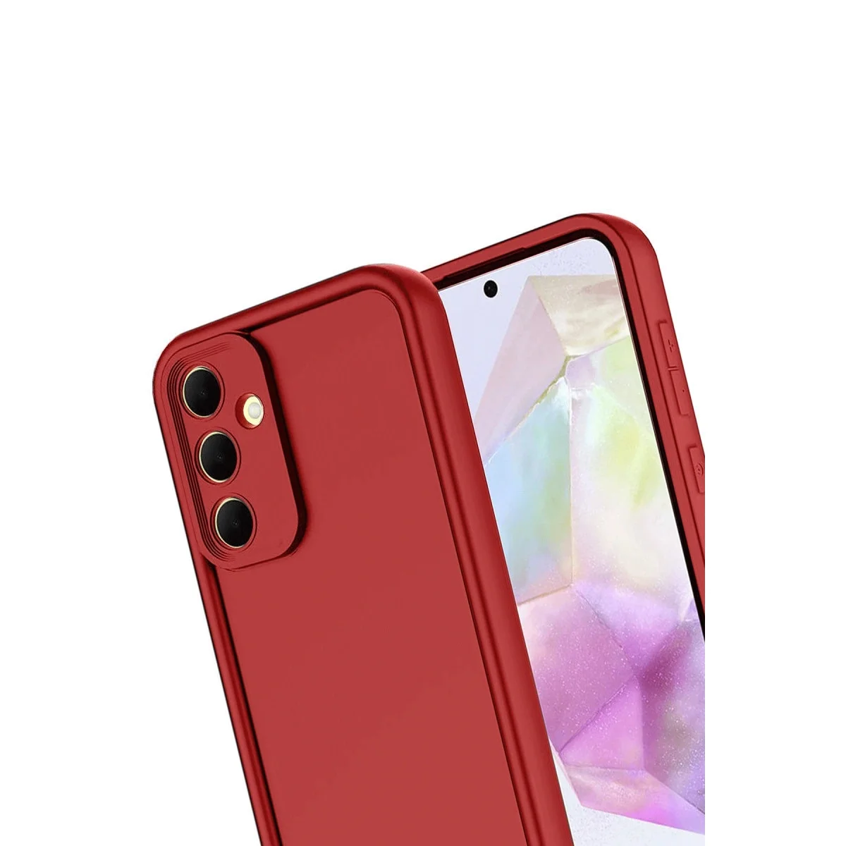 Samsung Galaxy A17 5g Viera Silikon - Kırmızı görsel 3
