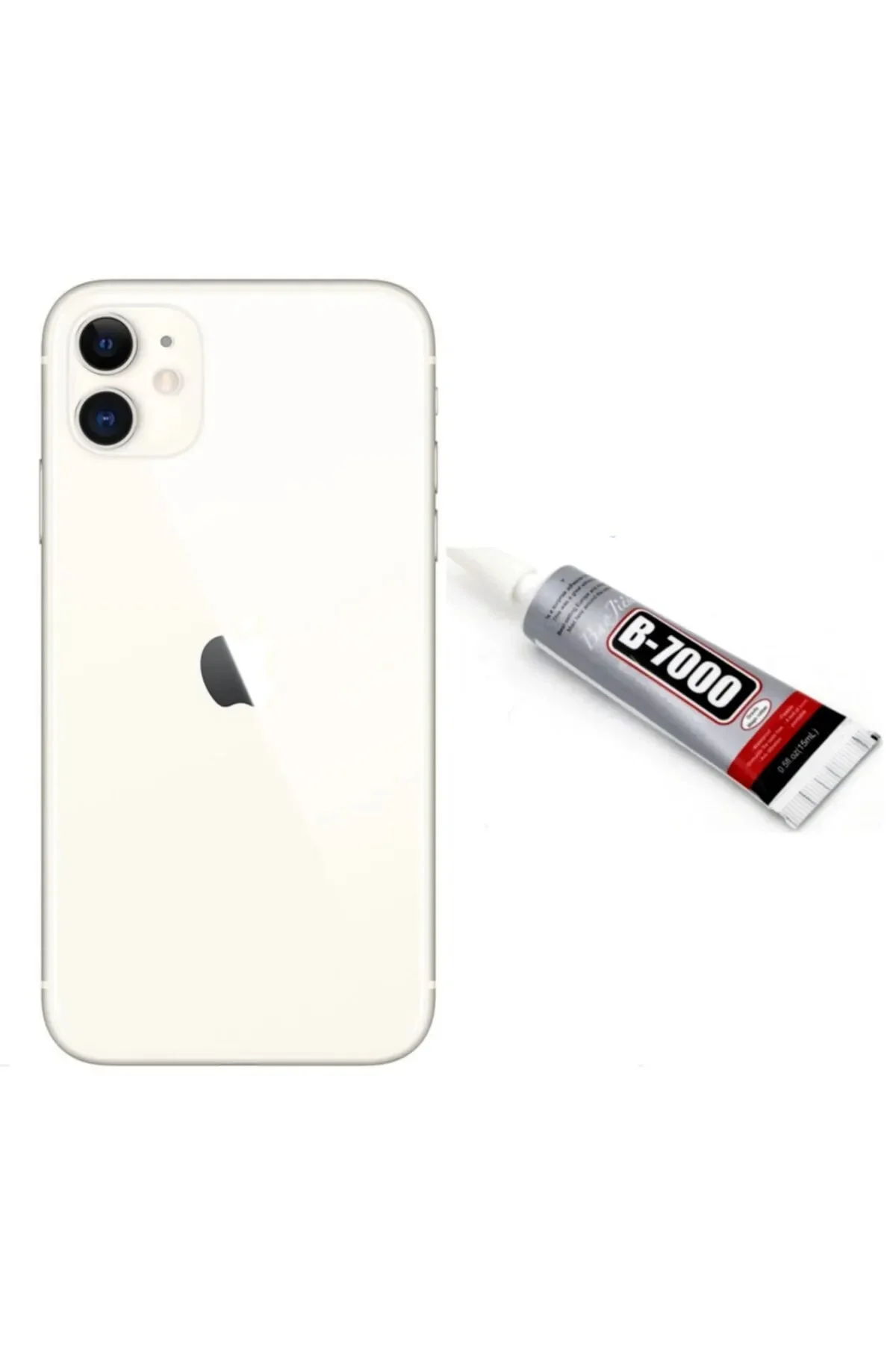 iPhone 11 Arka Pil Kapağı ve Yapıştırıcı Hediye (B görsel 2