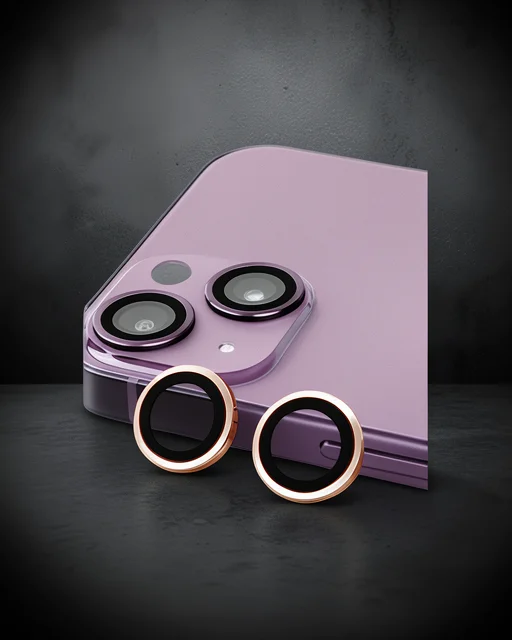 Apple İphone 13 Mini Raze Metal Kamera Lens - Pembe